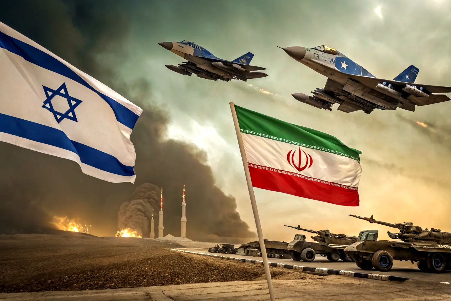 Israel and Iran Exchange Heavy Strikes