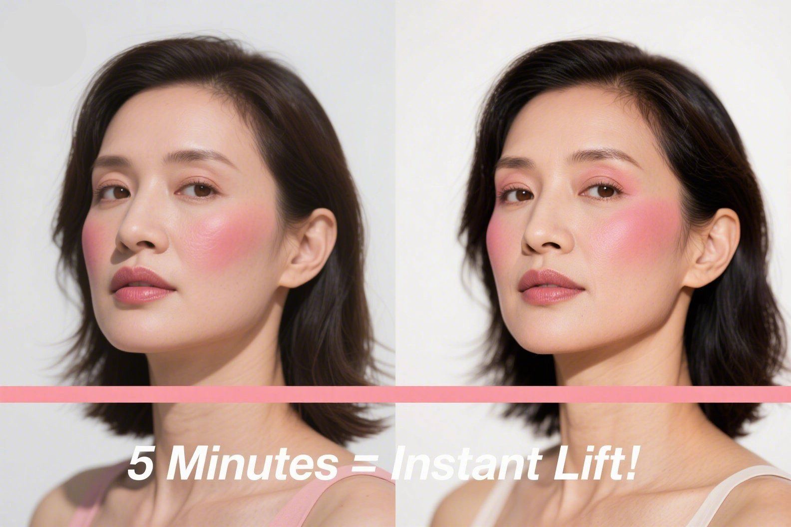 The 5-Minute Blush Trick That Makes You Look Like You Spent Hours on a Professional Makeover 5 Minutes_Instant Lift