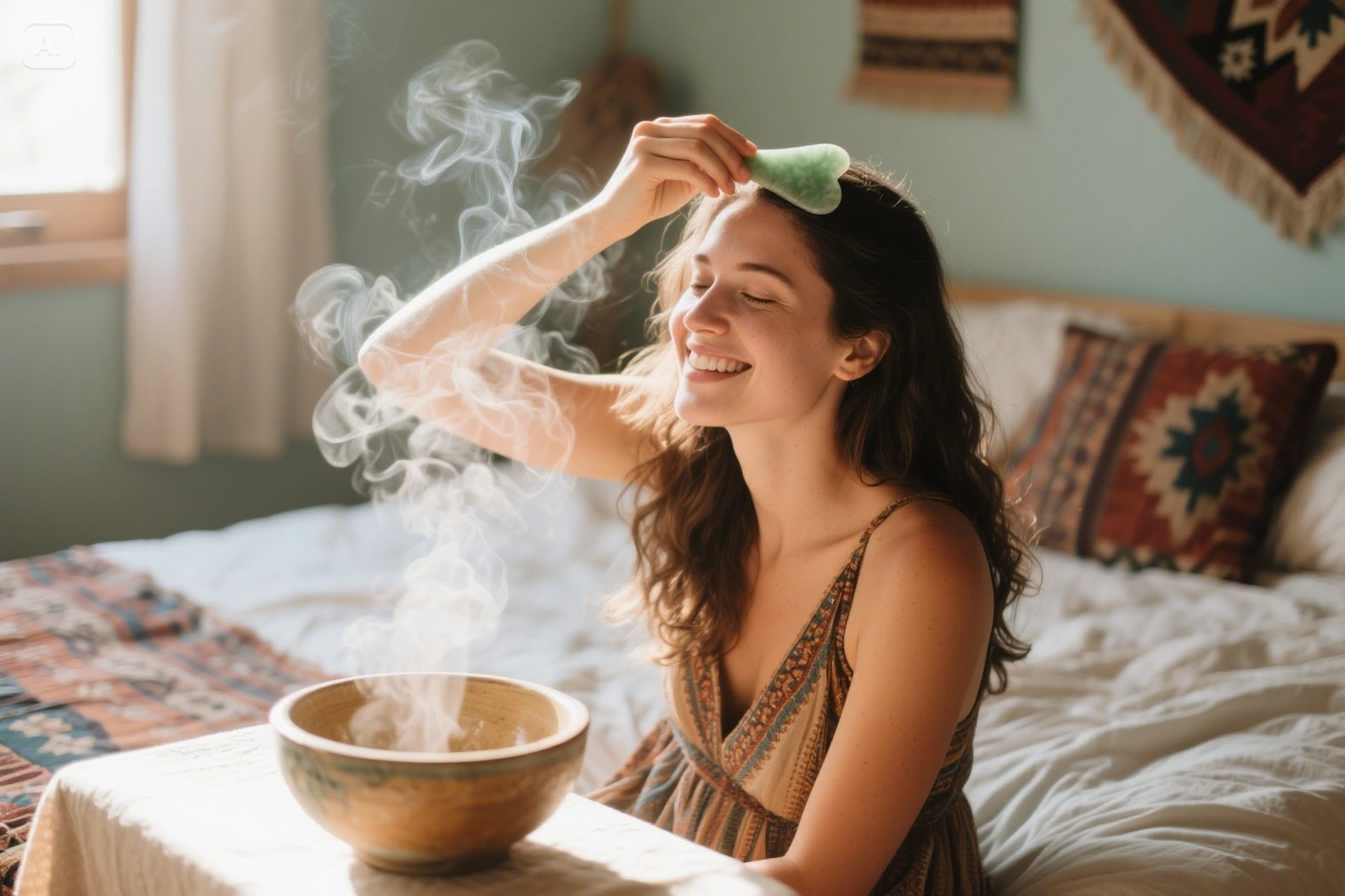 Ten minutes with a jade stone became my sanctuary between diaper changes and deadlines.