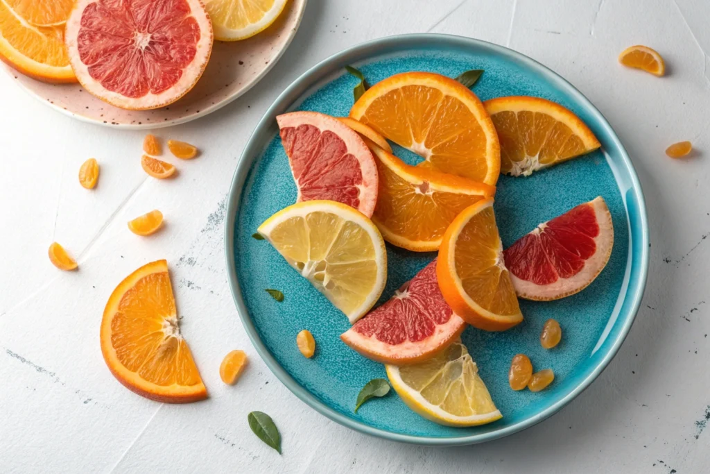 Citrus Slices as a stress-busting snack
