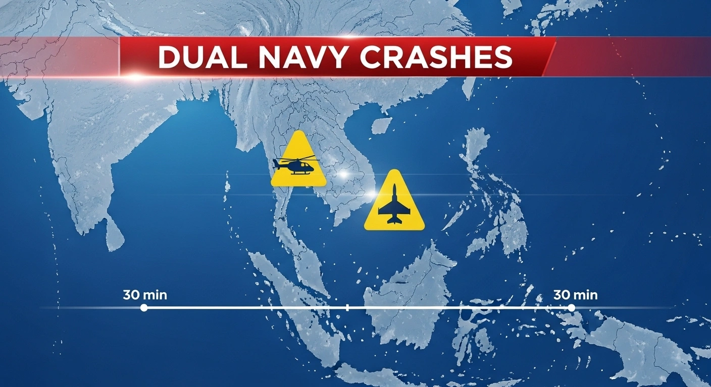 DUAL NAVY CRASHES